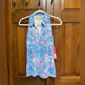 NWT Lilly Pulitzer Lakelyn Bra Polo UPF 50+, Size M
